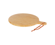 Bamboo chopping board, coloured strap handle colour salmon