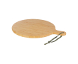 Bamboo chopping board, coloured strap handle colour dark green