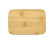 Recycled plastic lunchbox with bamboo lid, 500 ml colour white