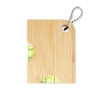 Bamboo bottle opener keyring with leveler colour natural