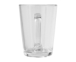Set of two glass tea mugs with a capacity of 310 ml colour transparent