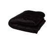 Recycled sherpa blanket, soft touch, 126 x 152 cm colour black