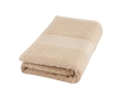 Cotton hand towel with your logo, 50x100cm, 450 g/m² colour beige