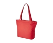 Bag with compartments, zipper and pocket colour red