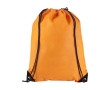 Non-woven drawstring backpack 80 g/m² colour orange