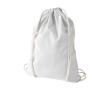 Cotton drawstring backpack, 100 g/m² colour white