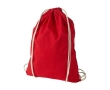 Cotton drawstring backpack, 100 g/m² colour red