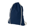 Cotton drawstring backpack, 100 g/m² colour dark blue
