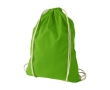 Cotton drawstring backpack, 100 g/m² colour lime