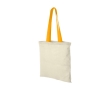 Cotton bag with long coloured handles, 100 g/m² colour orange