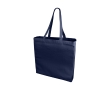 Coloured cotton bags with long handles, 220 g/m² colour blue