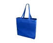 Coloured cotton bags with long handles, 220 g/m² colour royal blue