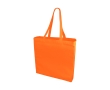 Coloured cotton bags with long handles, 220 g/m² colour orange