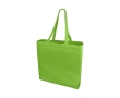 Coloured cotton bags with long handles, 220 g/m² colour lime