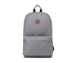 Laptop backpack with securing flap, 15'' colour grey