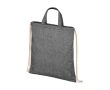 Drawstring bag made from recycled materials, 210 g/m² colour black
