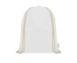 Organic cotton drawstring bag colour white