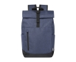 Grey and black padded backpack for 15.6'' laptop colour navy-blue