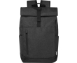 Grey and black padded backpack for 15.6'' laptop colour taupe grey