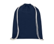Cotton drawstring backpack, resistant to 5 kg, 140 g/m² colour navy-blue