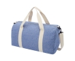 Polyester and recycled cotton bag with adjustable strap colour marbled blue
