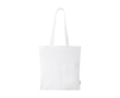 Organic cotton tote bag in colour, 140 g/m² colour white