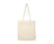 Organic cotton tote bag in colour, 140 g/m² colour natural