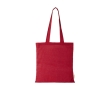 Organic cotton tote bag in colour, 140 g/m² colour red