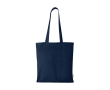 Organic cotton tote bag in colour, 140 g/m² colour navy-blue