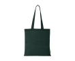 Organic cotton tote bag in colour, 140 g/m² colour dark green