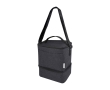 Recycled insulated bag with 2 compartments colour dark grey