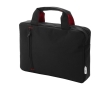 Affordable conference bag with pocket and coloured detail from RPET colour red