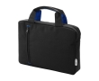 Affordable conference bag with pocket and coloured detail from RPET colour royal blue