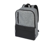 Sustainable laptop backpack with padding, 15\" colour black