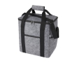 Recycled GRS thermal felt bag with exterior pockets colour grey