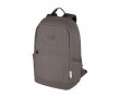 Anti-theft recycled material backpack for laptops with pockets, 15.6'' colour grey