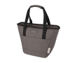 Insulated bag made of recycled material with comfortable handles colour grey