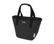 Insulated bag made of recycled material with comfortable handles colour black