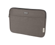 Recycled cotton GRS laptop sleeve with matte metal plate, 14'' colour grey