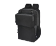 Recycled polyester laptop backpack with detachable waist bag, 15'' colour black