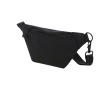 Bum bag from recycled material with strap and clip closure colour black