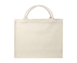 Durable recycled cotton shopping bag, 500 g/m² colour ivory