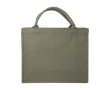 Durable recycled cotton shopping bag, 500 g/m² colour green