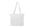 XL recycled cotton bag with zipper and pocket, 500 g/m² colour white