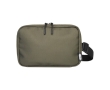 900D recycled polyester toiletry bag with main compartment colour green