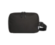 900D recycled polyester toiletry bag with main compartment colour black