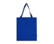 Recycled cotton shopping bag with long handles, 140 g/m² colour royal blue