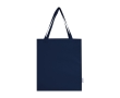 Recycled cotton shopping bag with long handles, 140 g/m² colour navy-blue