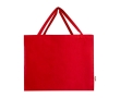 Recycled cotton bag with a large main compartment, 220 g/m² colour red