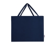 Recycled cotton bag with a large main compartment, 220 g/m² colour navy-blue